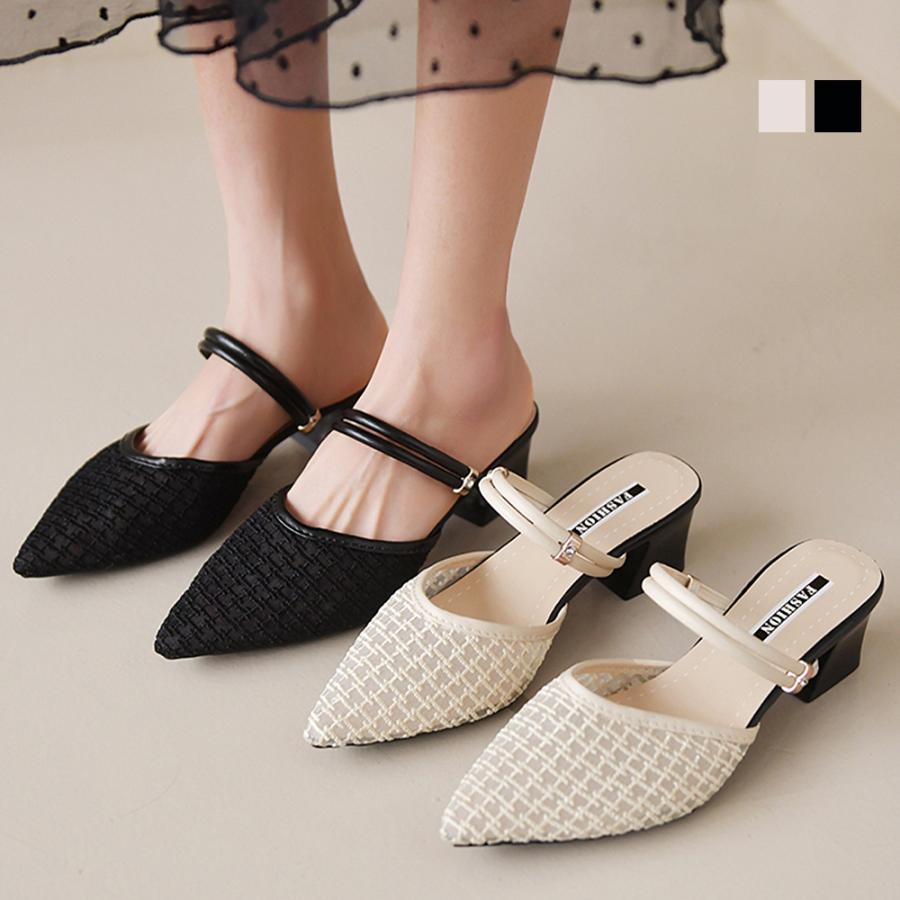 Rakuten - ミュール パンプスサンダル レディース