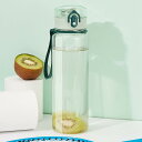 水筒 クリアボトル 直飲み ワンタッチオープンタイプ ウォーターボトル 持ち手付き 耐衝撃性 耐冷耐熱 軽量 コップ カップ 携帯ポット 給水 お茶入れ スポー...
