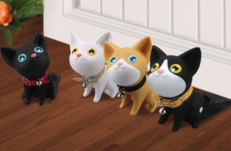 ドアストップ ドアストッパー 室内 玄関 ドア止め おしゃれ 動物 ネコ 猫 イエロー ホワイト ブラック オレンジ ブラック ホワイト かわいい アンティーク 韓国 雑貨 北欧 飾り 置き物 可愛い …