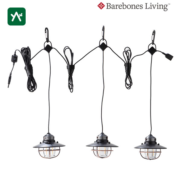 ベアボーンズリビング Barebones Living エジソンストリングライトLED ブロンズ 20230007007000 [暖色 USB 3連]のサムネイル