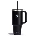 ハイドロフラスク Hydro Flask 40oz ALL AROUND TRAVEL TUMBLER Black 8901720032241 [タンブラー ストロー]