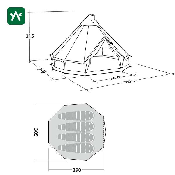 ローベンス ROBENS クロンダイク S 130307 [ワンポールテント]【セール価格品は返品・交換不可】 m-outdoor-10043884 sotosotodays -ソトソトデイズ- サンプル画像3