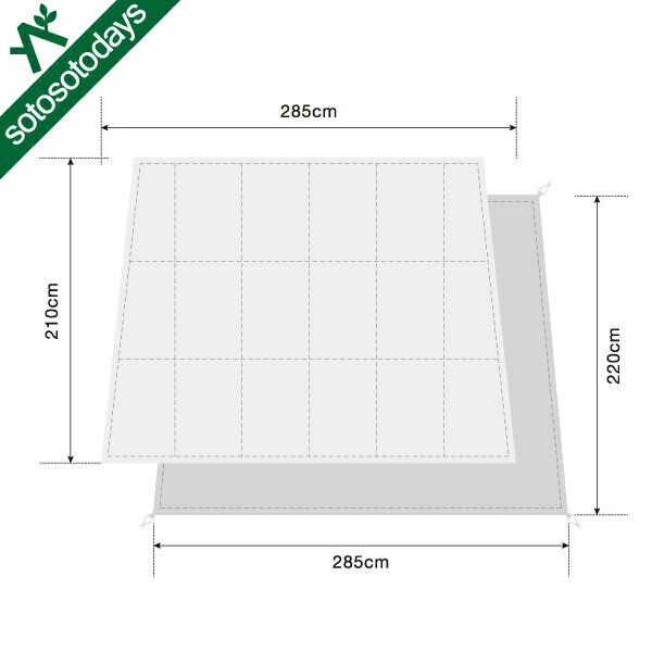 ロゴス LOGOS テントマット＆シート・M [サイズ：マット幅200×奥行200cm] #71809744 【あす楽 送料無料】【スポーツ・アウトドア アウトドア テント・タープ】