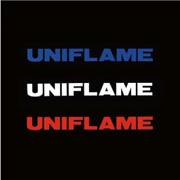 ユニフレーム UNIFLAME UFロゴステッカー大 トリオ 690123 [カッティングシール]