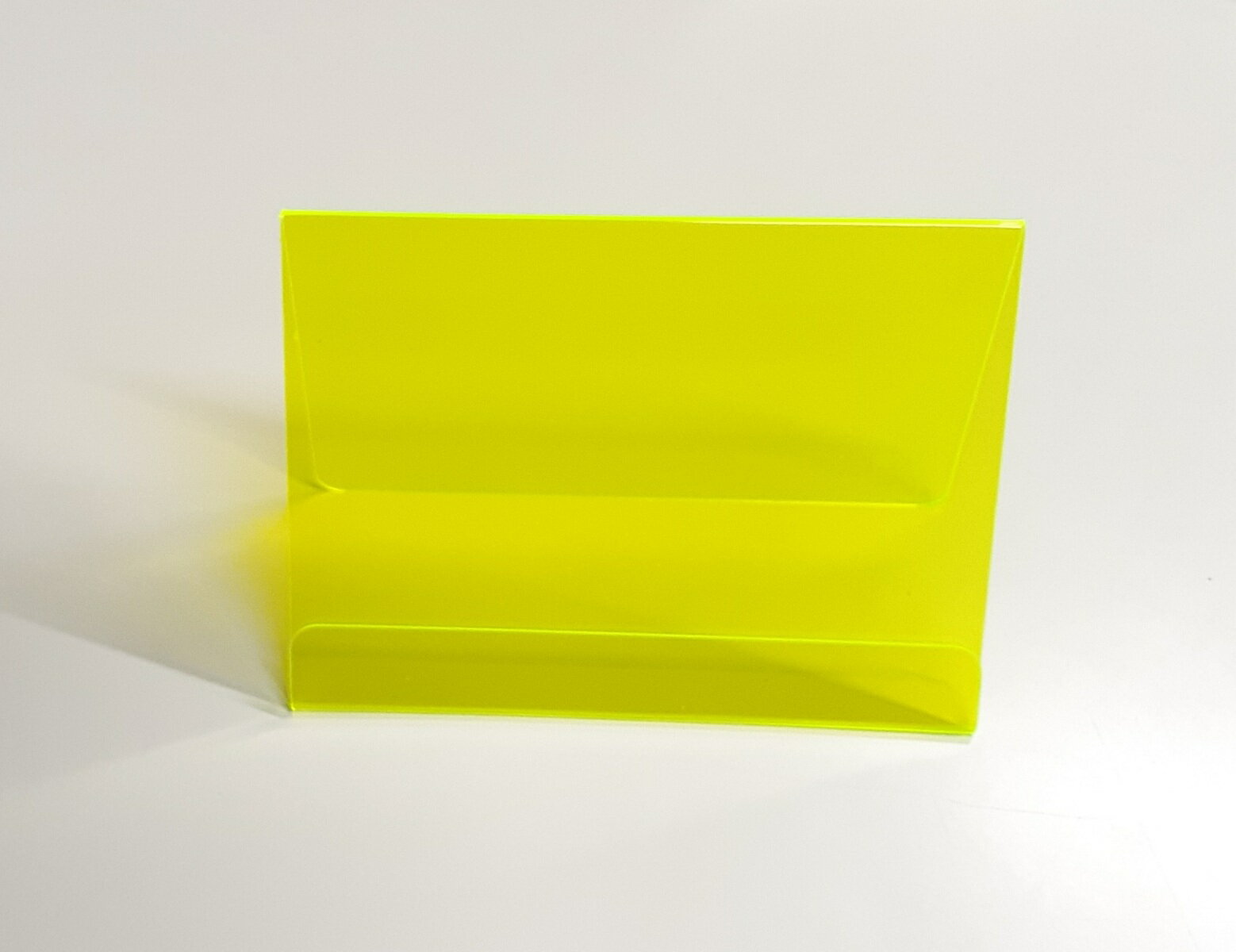 【激安目玉商品】プライスカード立て　蛍光・イエロー・商品説明・写真立て・メモ・メッセージ・金額表示・スイーツ店・飲食店・スーパー・パン屋・商店街・エンビ・喫茶店