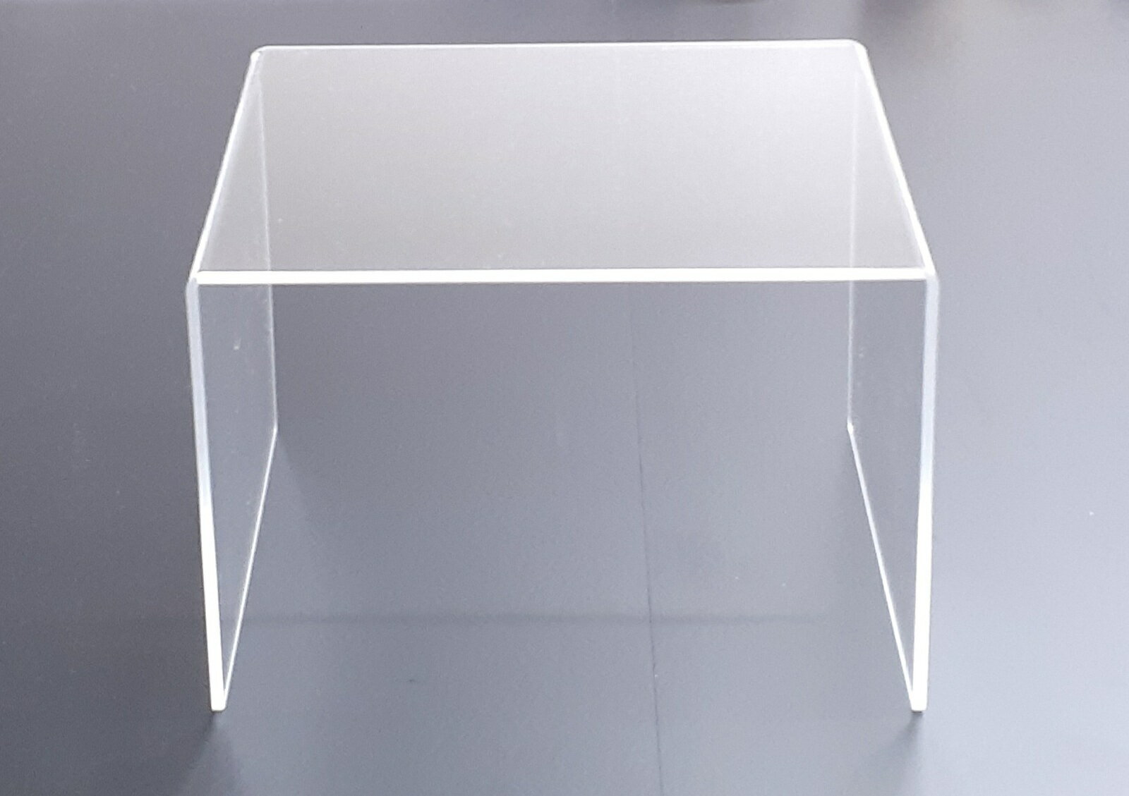 アクリル透明 3mm W200×H150×D150 コの字型 スタンド　業務用・アクリル・透明・クリア・ディスプレイ・テーブル・陳列台・撮影台・展..