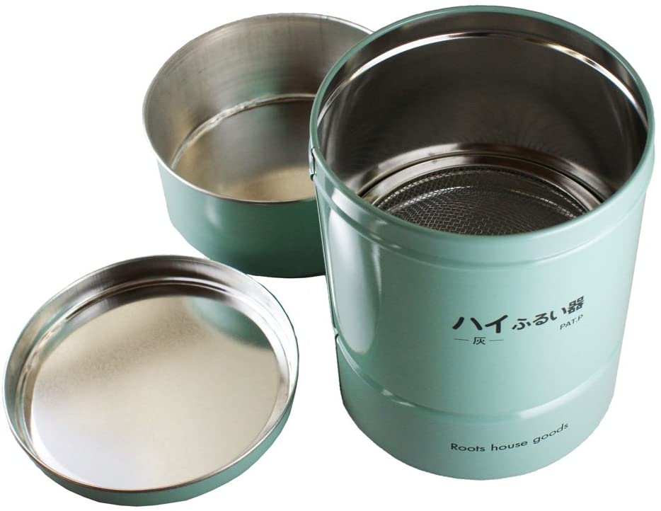 灰ふるい　日々の灰のお手入れに、飛び散らない灰ふるい