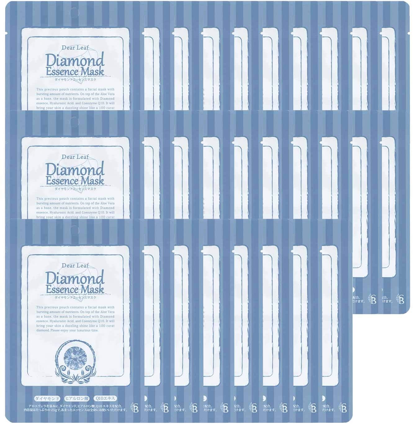 エッセンスマスク　ディアリーフ　28枚 (ダイヤモンド) 個包装 ホテル仕様 日本製 集中保湿 大判 たっぷり