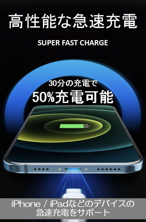 ライトニングケーブル iPhone おすすめ 2m 3本セット 急速充電 タイプCケーブル 安い データ転送 最強 丈夫 強靭 lightning cable クーポン配布中