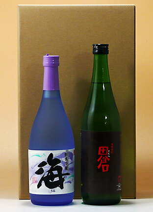 高良酒造・大海酒造【芋焼酎 25度】かめ仕込み 田倉＆新美淡麗 海720ml 2本セット八幡 醸造元 こうら酒造 都会派 いも焼酎 女性にも大人気 新美淡麗 イモ焼酎 うみ セット【あす楽対応】【熨斗対応】【熨斗名入れ】【フリーメッセージカード対応】【限定 セット品】