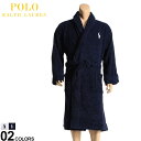大きいサイズ メンズ POLO RALPH LAUREN (ポロラルフローレン) 綿100% ワンポイントロゴ バスローブ バスローブ ルームウェア 部屋着 ナ...
