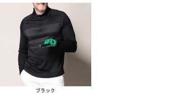 P5倍 大きいサイズ メンズ NIKE (ナイキ) ボーダー 1/2ジップ 長袖 ゴルフ ウェア DRY-FIT シャツ ポロシャツ ゴルフ ドライ スポーツ トレーニング 長袖 スタンド BV0390