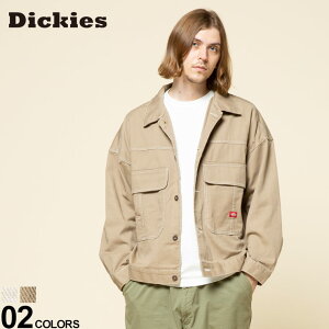 ディッキーズ ブルゾン Dickies 綿100％ BIGポケット 襟付き ブルゾンメンズ 男性 トップス アウター ジャケット ブルゾン シャツ シンプル コットン 春 秋 冬 14404501D12