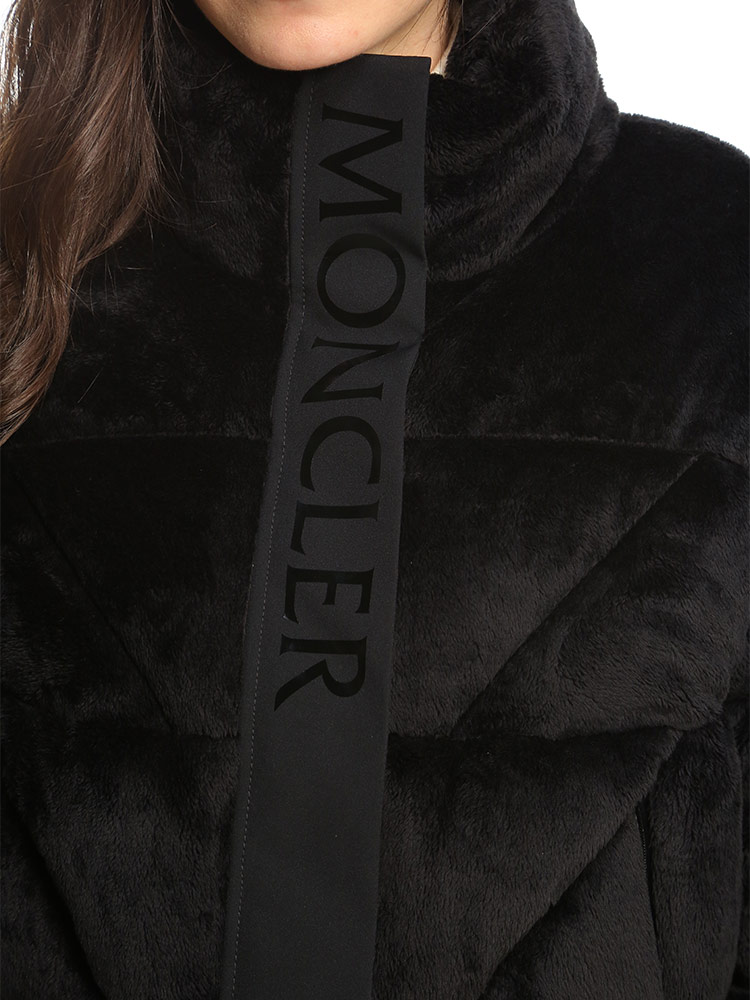 MONCLER (モンクレール) ベルベット フルジップ ショート ダウンジャケット Bourdonブランド レディース アウター ジャケット ブルゾン ダウン MCLBOURDON2