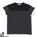 MONCLER (モンクレール) ロゴボーダー クルーネック 半袖 Tシャツ ブランド キッズ 子供服 トップス Tシャツ 半袖 シャツ 丸首 MCK8C000118790N