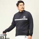 大きいサイズ メンズ FICCE GOLF (フィッチェゴルフ) ゴルフ ライン モックネック 長袖 Tシャツ シャツ ロンT ハイネック 322954