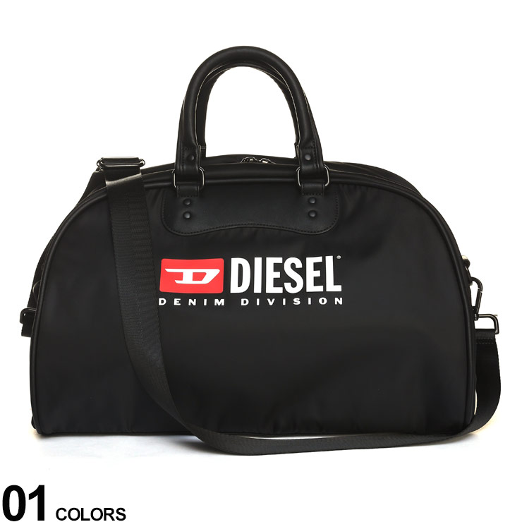 DIESEL (ディーゼル) ロゴプリント ショルダー ボストンバッグ ブランド メンズ 男性 バッグ 鞄 ボストン 旅行 スポーツ DSX09552P5480