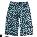 7分丈 パンツ 大きいサイズ メンズ 超冷感 ランダムプリントステテコ 接触冷感 肌着 下着 七分丈 ブラック 3L 4L 5L 6L 父の日 プレゼントギフト