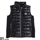 MONCLER (モンクレール) ワンポイント フルジップ ダウンベスト BAKUROブランド キッズ 子供服 アウター ベスト スタンド ダウン 防寒 MCJBAKURO