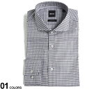HUGO BOSS (ヒューゴボス) チェック コットン 長袖 ドレスシャツブランド メンズ 男性 ビジネス フォーマル ワイシャツ シャツ HBHANK102...