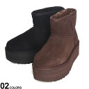 UGG (アグ) ムートン ショートブーツ Classic Mini Platformブランド レディース シューズ 靴 ブーツ 厚底 スエード UGGL113...