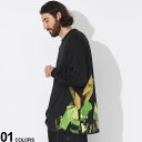 Y-3 (ワイスリー) ブラッシュプリント クルーネック 長袖 Tシャツ GFX LS TEEブランド メンズ 男性 トップス Tシャツ 長袖 ロンT Y3IP5578