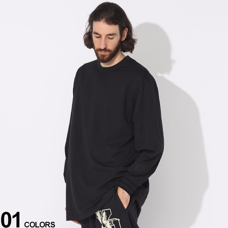 Y-3 (ワイスリー) バックプリント クルーネック 長袖 Tシャツ GFX LS TEEブランド メンズ 男性 トップス Tシャツ 長袖 ロンT Y3IQ2146