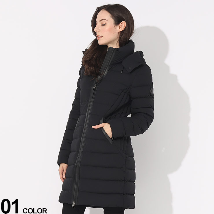 クーポン利用で5000円OFF MACKAGE (マッカージュ) ストレッチ フード着脱 フルジップ ダウンコート FARRENブランド レディース アウター コート ブルゾン ダウン MKGFARREN3