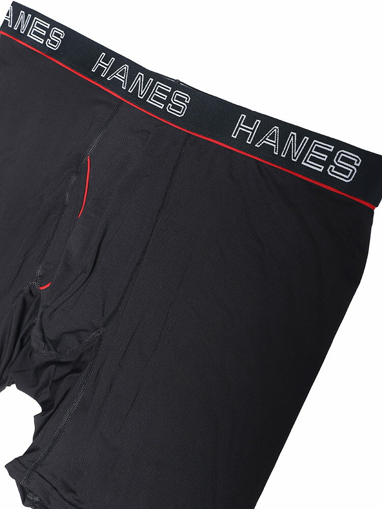 大きいサイズ メンズ Hanes (ヘインズ) 抗菌防臭 通気性 メッシュ 前開き ボクサーパンツ ボクサー パンツ 前開き BTHM6EQ102K5L