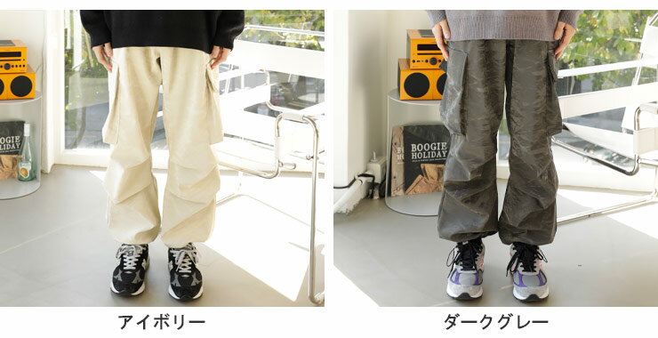 WOODEN DOLL (ウッディンドール) 立体コーティング イージー カーゴパンツメンズ 男性 ボトムス パンツ ロングパンツ ワイドパンツ WD23003