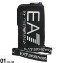 EMPORIO ARMANI EA7 (エンポリオ アルマーニ) ロゴプリント ショルダー スマートフォンケースブランド メンズ 男性 バッグ 鞄 スマホバッグ スマホショルダー EA72451023R910
