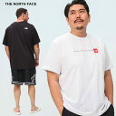 THE NORTH FACE (ザ ノースフェイス) ラインロゴ クルーネック 半袖 Tシャツ NF0A87NSD22 大きいサイズ メンズ トップス Tシャツ 半袖 クルー ロゴ 春 夏