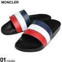 MONCLER (モンクレール) トリコロール スライドサンダル BASILE SLIDES MC4C0003001A49 ブランド メンズ 男性 シューズ 靴 サンダル シャワーサンダル(4)