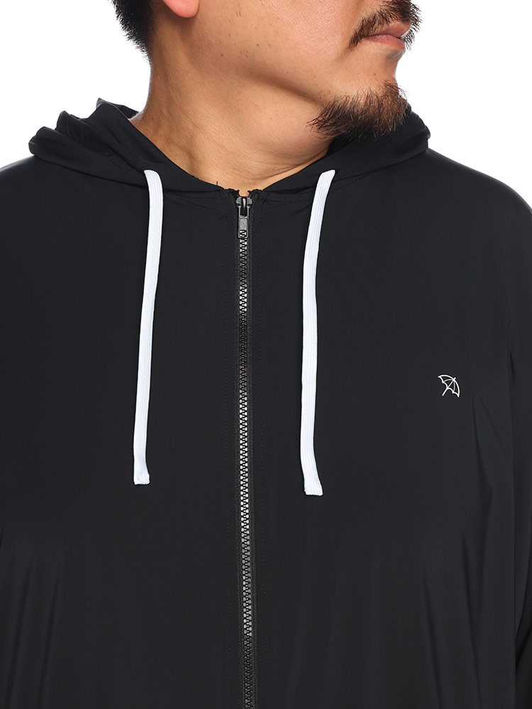 Arnold Palmer (アーノルドパーマー) 冷感 UVケア ワンポイントロゴ フルジップ ラッシュパーカー 834613D22 大きいサイズ メンズ トップス ラッシュガード 夏 海 プール