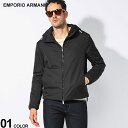 エンポリオアルマーニ EMPORIO ARMANI イーグルジャガード フルジップ 中綿 ジャケット EA8N1BN41NHQZ ブランド メンズ 男性 アウター ジャケット ブルゾン フード(4)