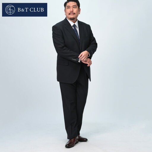 B&T CLUB (ビーアンドティークラブ) HYBRIDBIZ SUPERMOVE ウエストアジャスター シングル 2つ釦 ツーパンツ スーツ B&T CLUB (ビーアンドティークラブ) HYBRIDBIZ SUPERMOVE ウエストアジャスター シングル 2つ釦 ツーパンツ スーツ
