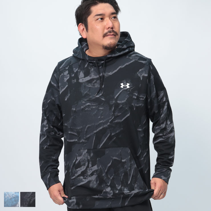 乐天商城 - UNDER ARMOUR (アンダーアーマー) LOOSE 裏起毛 プルオーバー パーカーARMOUR FLEECE PO HD Nov 1388229 大きいサイズ メンズ トップス パーカー プリント フード 秋冬