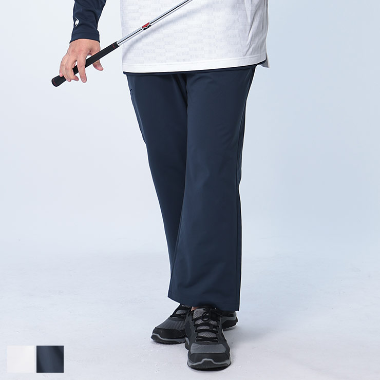 le coq sportif (ルコックスポルティフ) PROTECTION ストレッチ ツイル 9分丈 テーパードパンツ LG4FLP50MW 大きいサイズ メンズ ボトムス パンツ ゴルフ ロングパンツ スポーツ