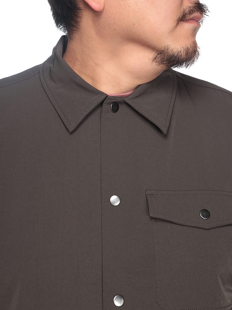 B＆T CLUB (ビーアンドティークラブ) ストレッチ フルボタン コーチジャケット BTC24190 大きいサイズ メンズ アウター ジャケット ブルゾン ポケット