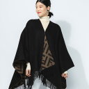フェンディ FENDI リバーシブル カシミヤ&ウール 無地 総柄 ポンチョ FDLFXX715AEOW ブランド レディース アウター ポンチョ ケープ カシミア ウール 防寒 秋冬