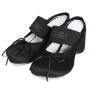 エムエムシックス メゾン マルジェラ MM6 Maison Margiela サテン生地 ロゴ入りゴムベルト バレエデコルテ サンダル MM6WP0200P55...