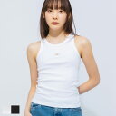 カルバンクライン Calvin Klein リブ クルーネック タンクトップ WOVEN LABEL RIB CKLJ20J224762 ブランド レディース ...