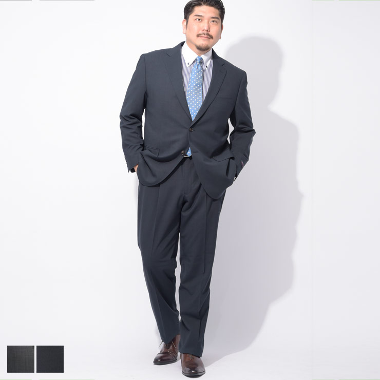 HYBRIDBIZ (ハイブリッドビズ) 2WAYストレッチ ウォッシャブル シングル ウエストアジャスター ツーパンツ スーツ