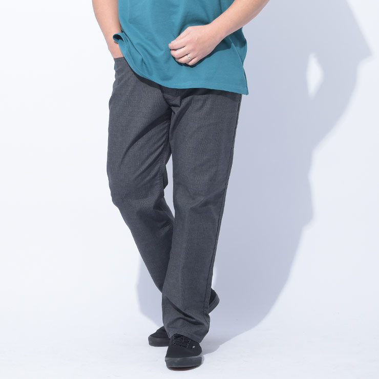 EDWIN (エドウィン) 403 COOL FLEX 麻混 ストレッチ ジップフライ ストレートパンツ 36インチ E403CA7762936 大きいサイズ メンズ ボトムス パンツ ロングパンツ ノータック 春 夏