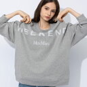 マックスマーラ MAX MARA 裏起毛 ロゴプリント クルーネック トレーナー MXLLALLA4 ブランド レディース トップス トレーナー スウェット プ...