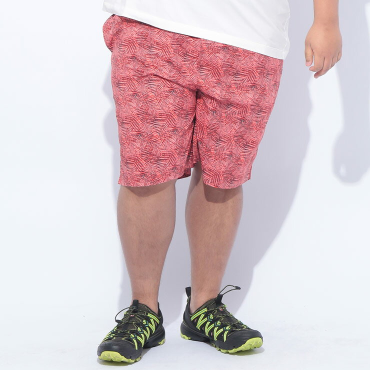 B&T CLUB (ビーアンドティークラブ) リーフ柄 メッシュインナー スイムショーツ SZ06 大きいサイズ メンズ ボトムス スイムパンツ ショーツ 水着 レジャー 春 夏