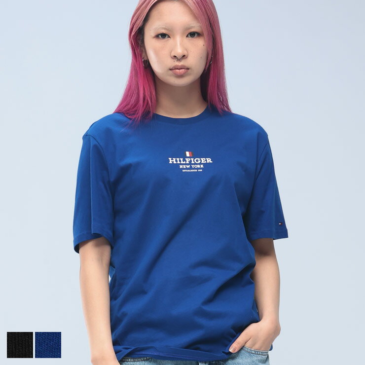 乐天商城 - TOMMY HILFIGER (トミーヒルフィガー) フロントロゴ レギュラーフィット クルーネック 半袖 Tシャツ MW0MW38980 メンズ 男性 トップス Tシャツ 半袖 Tee シンプル スポーツ インナー