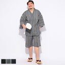 甚平 先染め しじら織り 3L 4L 5L 6L 7L 8L 9L 10L 相当 上下セット 部屋着 大きいサイズ メンズ じんべい 和装 夏祭り パジャマ プ...