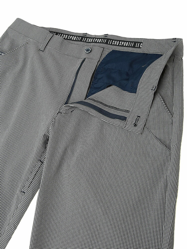 le coq sportif (ルコックスポルティフ) ストレッチ フォーサーギンガムチェック ノータック パンツ LG5SLPB2M 大きいサイズ メンズ ボトムス パンツ ゴルフ ロングパンツ スポーツ