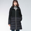 【スーパーSALE期間中ポイント5倍】ヘルノ HERNO ウール 切り替え フルジップ ダウンコート HRLPI001760D ブランド レディース アウター コート ダウン ロング